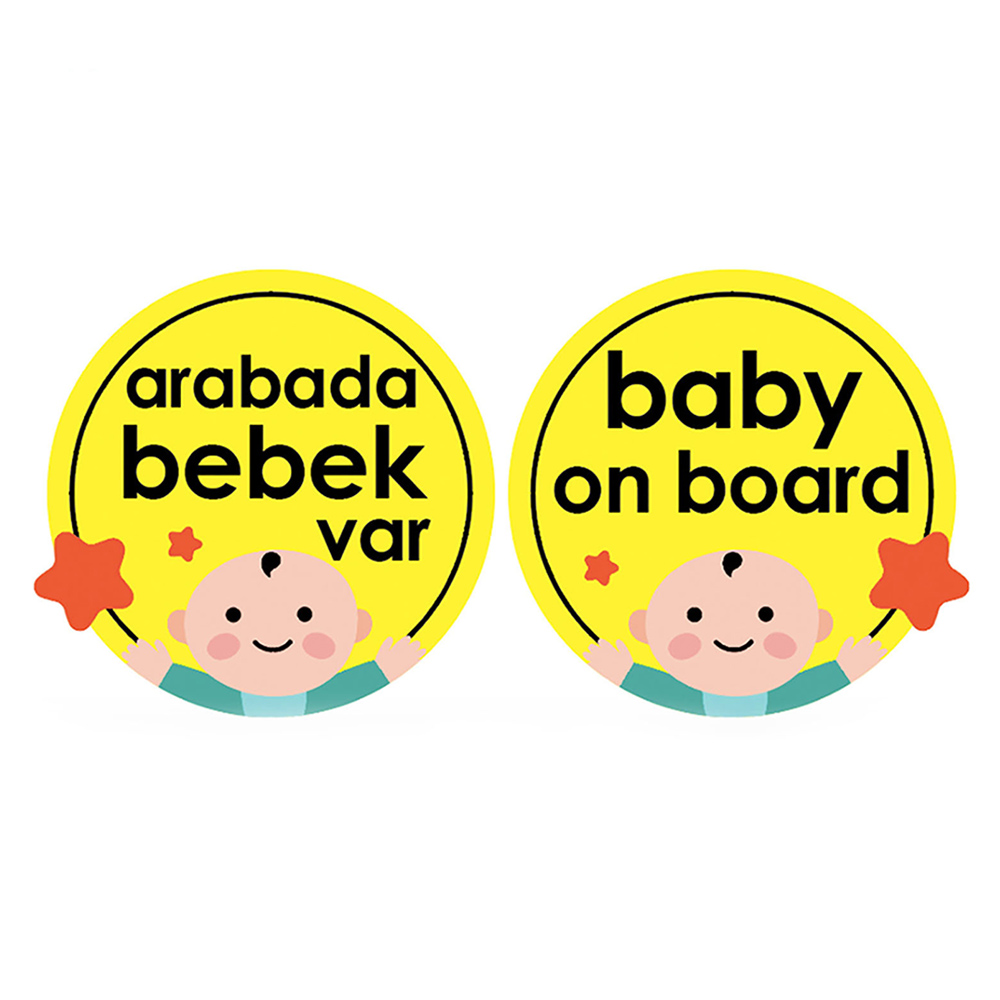 Maşın üçün Yan Şüşə Yazısı "Baby On Board" 8699206310949 01