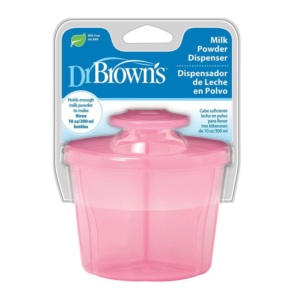 Dr.Brown's Formula Smes Saxlama Qabı Çəhrayı AC038 INTL Pkg F Milk Powder Dispenser 10oz Pink