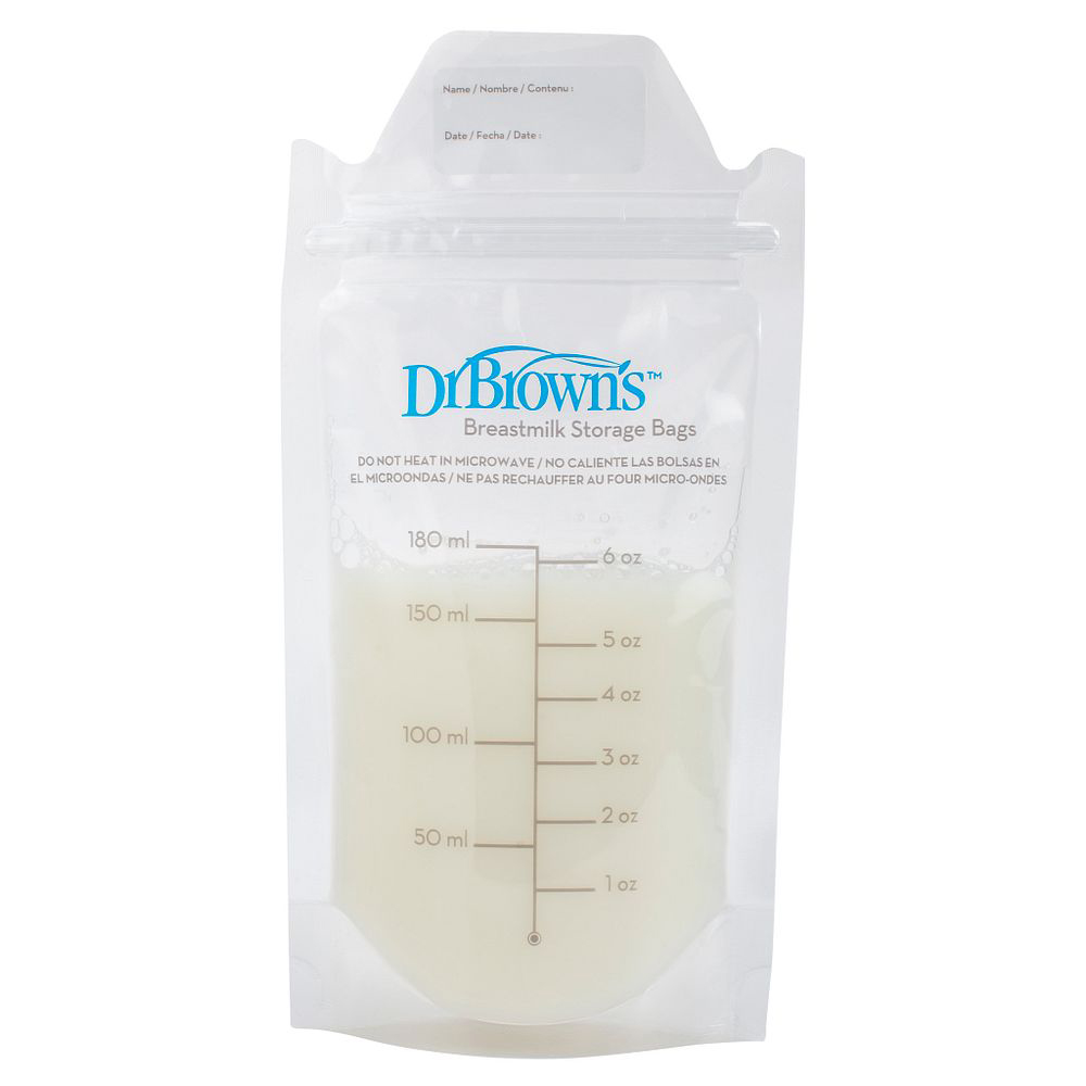 Dr.Brown's Ana Südü üçün Saxlama Torbaları 50əd S4205 Product Breastmilk Storage Bag with milk