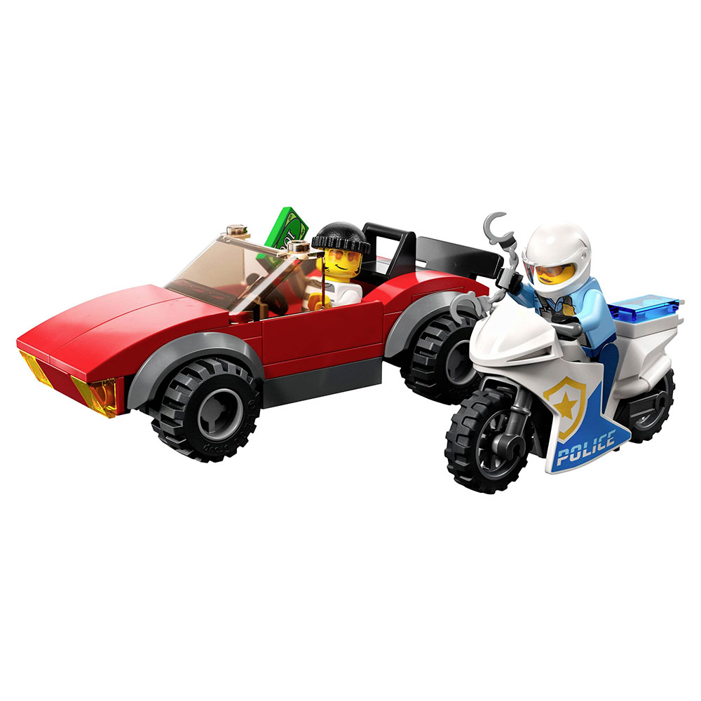 Lego Konstruktor City: Polis Motosiklet Avtomobil Təqibi 1000012379 02