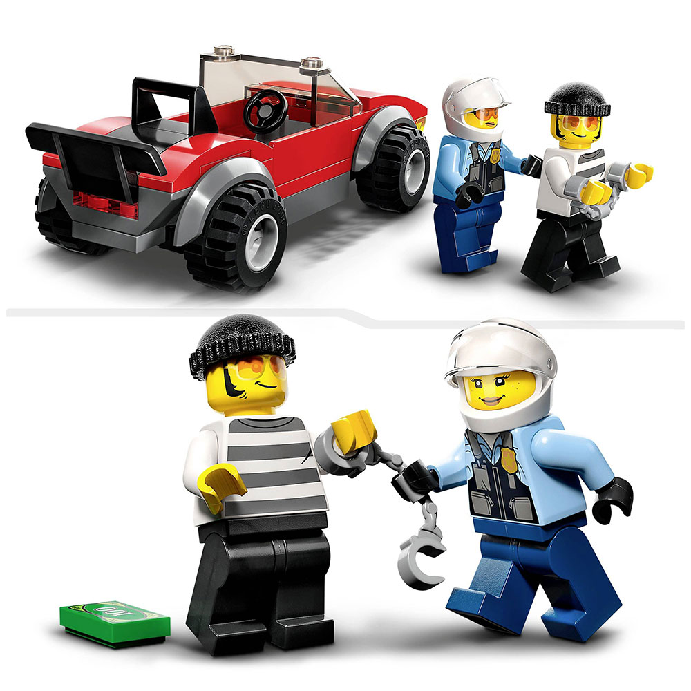 Lego Konstruktor City: Polis Motosiklet Avtomobil Təqibi 1000012379 05